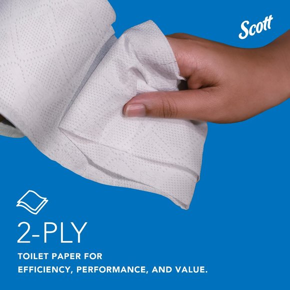 Scott Professional 100% Recycled Fiber Standard Roll Toilet Paper (13217), with - Picture 9 of 13